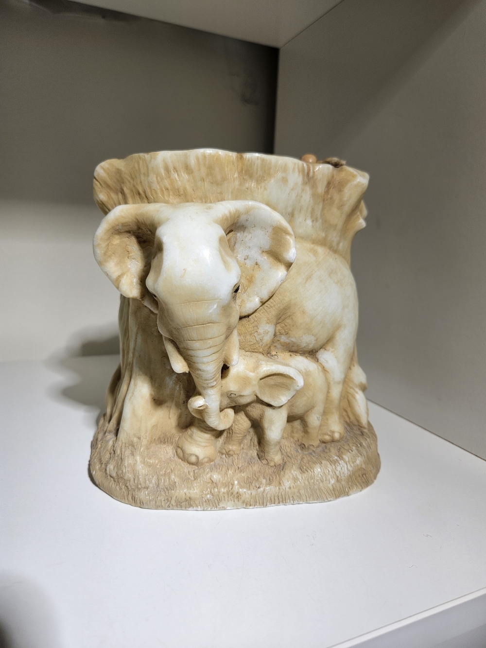 Elephant Mother and Calf -candel Never Used